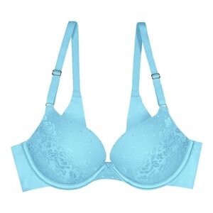 Secret Treasures Light Blue Floral Bra